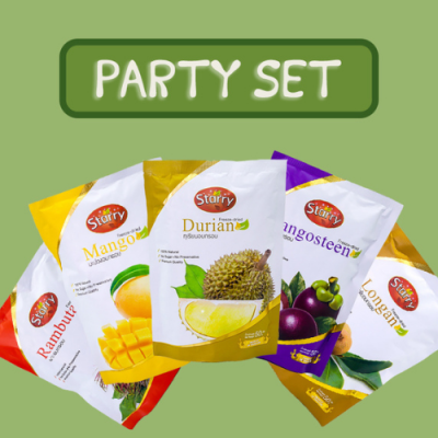 Starry Party Set (Freeze-dried Fruits 50g จำนวน 5 ซอง คละรสชาติ) (Fruit Snack)