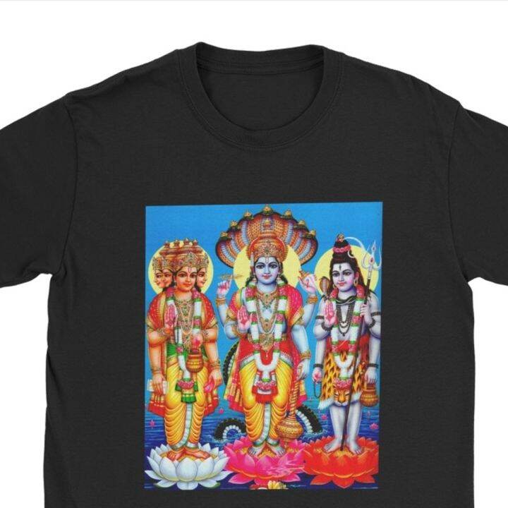 brahma-god-vishnu-god-shiva-print-t-shirts-men-novelty-tshirt-lingam-ganesha-india-hindu-tee-shirt-christmas