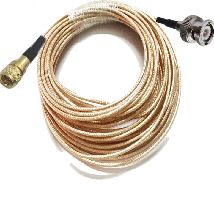 1pc Microdot Compatible M5 male to BNC Male Connector 10-32 UNF Vibration Acceleration Sensor Test Pigtail RG316 Cable 30/50cm 1/2/3/5/10/15/20m