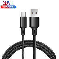 USB C USB ประเภท C 2.4A ที่ชาร์จความเร็วสูงสายชาร์จ Braided USB-C 2M สำหรับ Infinix Note 8 OPPO Reno 4 Pro 2020 Reno4 A53 A5 A91 A73 Xiaomi Poco M3 X3 Redmi Note 8 9 S Huawei Y7A Mate 30 Nova 5T Samsung A20S หมายเหตุ9 S8 S9 Plus S10 Oneplus 8T