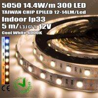 NJ ส่งฟรี ไฟ led เส้น Strip 12v 5050 Eco 60leds/m 5m Indoor ip33 ***อ่านก่อนสั่ง*** ตกแต่งบ้าน