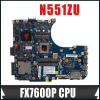 เมนบอร์ด N551ZU สำหรับ N551Z ASUS N551ZU เมนบอร์ดแล็ปท็อปที่มี R9 CPU FX-7600P M280x-4G การทดสอบ