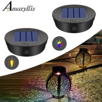 Replacement Solar Light Parts Replacement Tops Waterproof LED Solar Panel Light String Replacement Top Kit for Hanging Lanterns