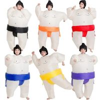 Adult Cosplay Sumo Inflatable Costume Sets Unisex Garment Carnival Fancy Dress Up Party Men and Women Halloween Christmas Suit