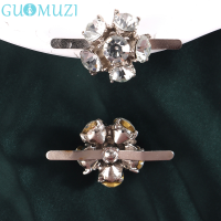 [GUOMUZI] 1PC ผู้หญิงรองเท้าคลิป DIY rhinestones รองเท้า Charm เครื่องประดับโลหะ Sandal BUCKLE รองเท้าส้นสูงตกแต่งรองเท้าดอกไม้อุปกรณ์เสริม