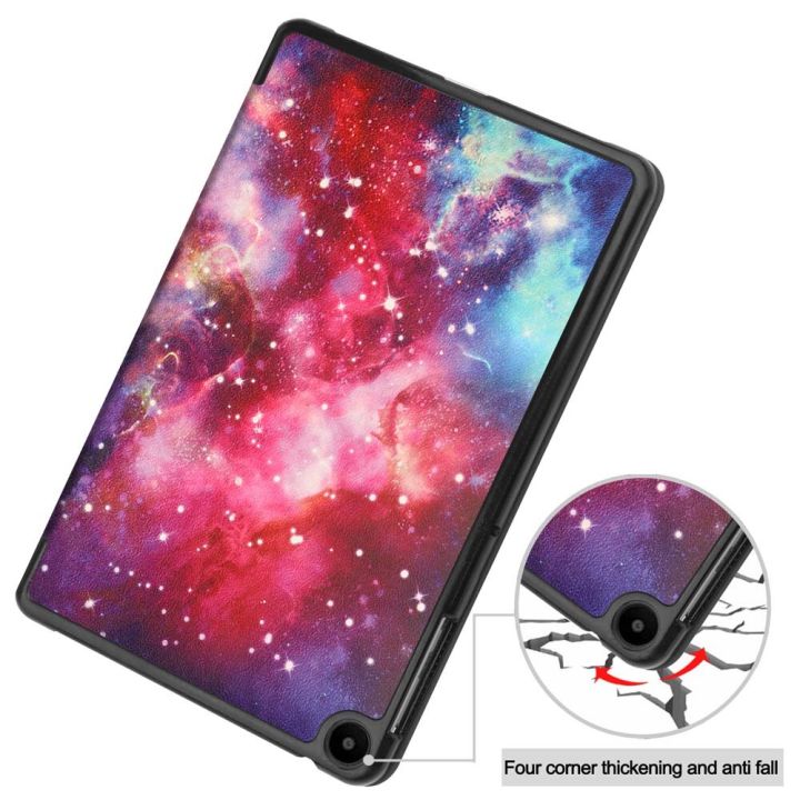 สำหรับ-matepad-pro-2022เคสฝาพับแม่เหล็กตื่นตอนหลับฝาครอบแท็บเล็ตกันกระแทกพับได้-st-ฮาร์ดกระเป๋าหนัง-pu