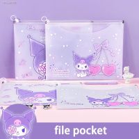 ❒ Sanrio Purin Cinnamoroll Mymelody Littletwinstars Book Bag Stationery Bag Document Bag Transparent A4 Snap Bag Pen Bag Folder