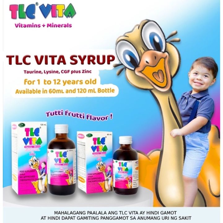 Hot Dfqdj Tlc Vita Syrup With Zinc 120 Ml Lazada Ph