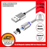 FLOVEME 2A สายชาร์จแบต หัวแม่เหล็ก ชาร์จเร็ว Magnetic Cable Charger Micro USB Type C Lighting Cable 2A Fast Charging Charge USBC/Type-C Wire For iPhone Samsung Cable