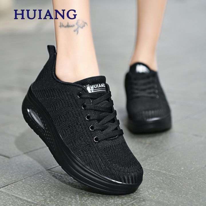 huiang-รองเท้าผ้าใบผู้หญิงเพื่อสุขภาพ-air-cushion-แพลตฟอร์ม-ใส่เดิน-ใส่วิ่ง-ใส่ออกกำลังกาย-พื้นสูง-5-ซม-ขนาด35-40-มี-4-สี-พร้อมส่งจากไทย