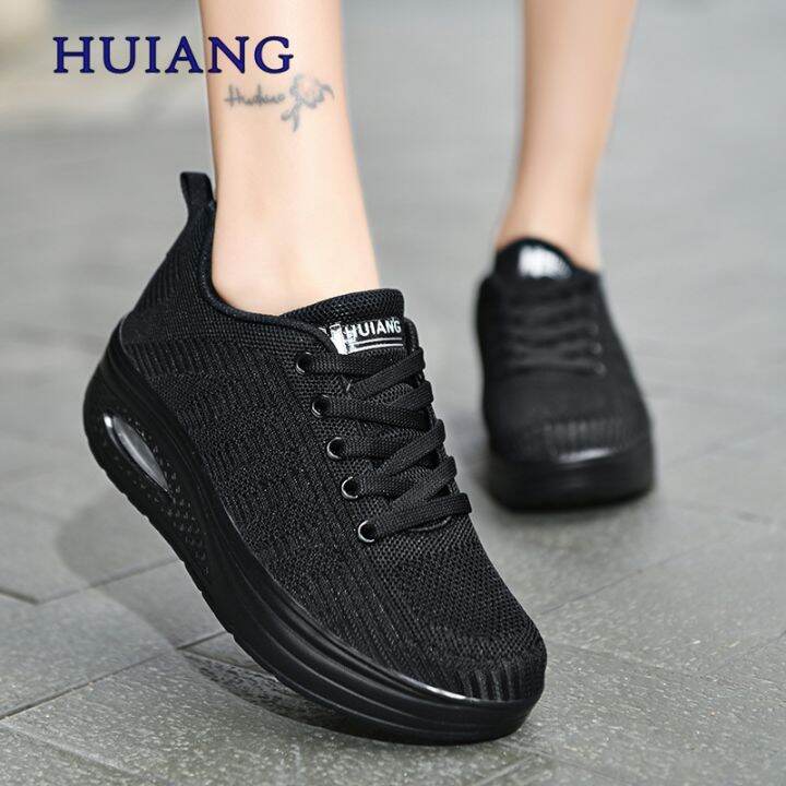 huiang-รองเท้าผ้าใบผู้หญิงเพื่อสุขภาพ-2023-air-cushion-แพลตฟอร์ม-ใส่เดิน-ใส่วิ่ง-ใส่ออกกำลังกาย-พื้นสูง-5-ซม-มีสินค้าพร้อมส่ง