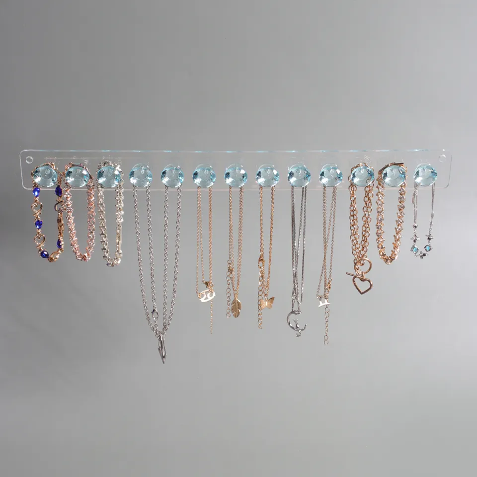 Wall mounted clearance necklace rack