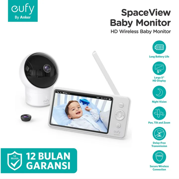 Eufy Spaceview Baby Monitor T8300 Lazada Indonesia