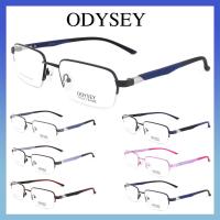 Odysey แว่นตา รุ่น 4284 กรอบเซาะร่อง Rectangle ทรงสี่เหลี่ยมผืนผ้า ขาสปริง วัสดุ สแตนเลส สตีล (สำหรับตัดเลนส์) กรอบแว่นตา สวมใส่สบาย น้ำหนักเบา ไม่ตกเทรนด์ มีความแข็งแรงทนทาน Gouging frame Eyeglass Spring legs Stainless Steel material Eyewear Top Glasses