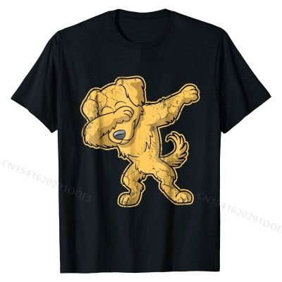 Golden Retriever T-Shirt Dabbing Dog Dab Gift Family Design T Shirts Cotton Mens Tops Shirts Camisa