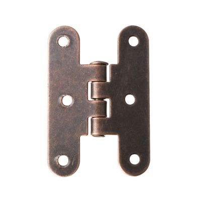 2Pcs/lot 55*35mm Antique Wooden Box Hinge Metal Furnitur H-type 6-hole Hinge Box Cabinet Jewelry Box Invisible Hinge Hardware Door Hardware Locks