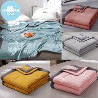 [A Boutique]❄กล่องบรรจุ Bed Cover Selimut ผ้าห่มผ้านวมแบบเรียบขนาดเตียงคู่