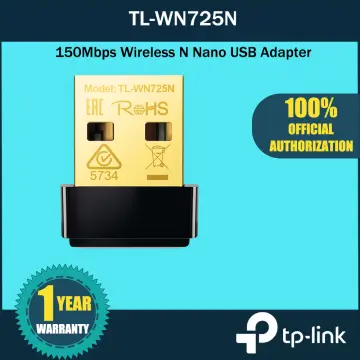TP-LINK TL-WN725N - USB WiFi Adapter for PC - Nano Size - TL