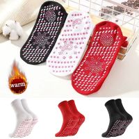 Self-heating Socks Men Women Foot Massage Magnetic Therapy Health Heated Socks Non-slip Dots Relieve Tired Winter Warm Equipment Socks Tights