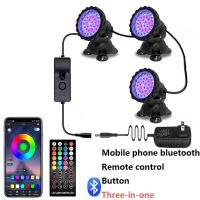 ☃♗ Bluetooth Control LED Underwater Light IP68 Waterproof RGB Pool Spotlight Landscape Lamp Lawn Lamp for Outdoor Garden Pool Decor