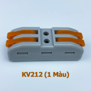 Cút nối dây điện đôi 2P 2 cổng vào 2 cổng ra KV212 PCT-222