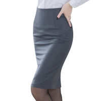 ร้อน, ร้อน★Elegant Womens Pencil Skirt 2021 New Fashion Korean OL Style Plus Size High Waist Knee Length Work Office Bodycon Skirt XS-4XL