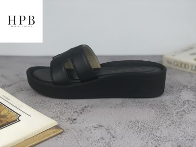 HPB 36 - 40 รองเท้าแตะผู้หญิง ส้นสูง 1.5 นิ้ว (สีดำ)