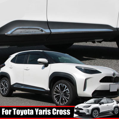 แถบด้านข้างรถยนต์87Tixgportz ฝาครอบประตูด้านนอกด้านข้างรถยนต์ Toyota Yaris 2021กันรอยขีดข่วน