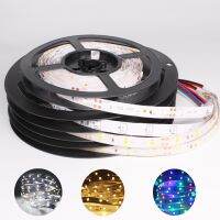 DC 12V RGB 5M Waterproof led strip 2835 red blue green yellow 1-5M 60LED/M Flexible Ribbon RGB Stripe 1M 2M 3M 4M 5M tape LED Strip Lighting