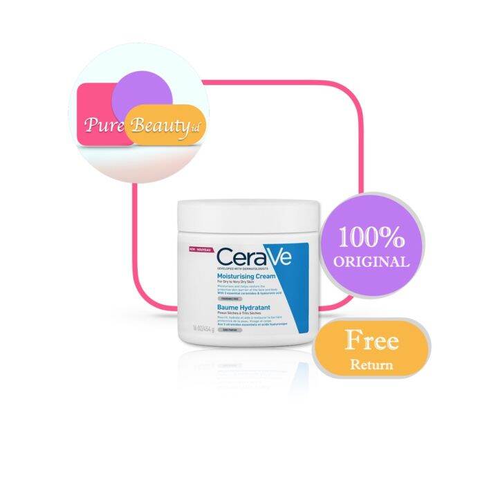 CeraVe Moisturizing Cream 454ml NO PUMP Original Lazada Indonesia
