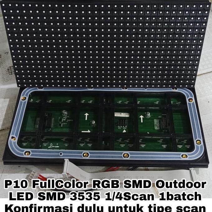 Modul Panel LED P10 RGB SMD Full Color Outdoor Videotron Murah | Lazada ...