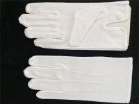 1P/bag Cotton Glove Solid Ceremony Sunscreen Gloves Stretch Soft Gloves Tuxedo Driving Serving Working Gloves