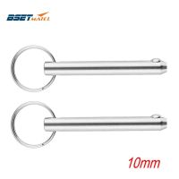 2PCS 10mm Stainless Steel 316 Marine Grade Quick Release Ball Pin for Boat Bimini Top Deck Hinge Marine Boat Accessories