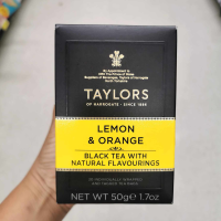 Taylors of Harrogate Lemon &amp; Orange Black Tea  เทเลอร์ ออฟ ฮารโรเกรท ชาดำใบกลิ่นเลม่อนและส้มชนิดซอง 2.5 กรัม x 20 ซอง