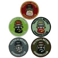 【cw】 7x7cm Tactical Beard Badges Armbands Embroidered and Patches 【hot】