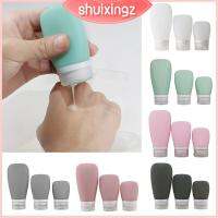 SHUIXINGZ 30/60/90ml ขวดเครื่องอาบน้ำสำหรับเดินทาง กันรั่วซึม ซิลิโคนทำจากซิลิโคน ขวดโลชั่น แบบพกพาได้ รีฟิล ขวดเปล่าหลอดบีบ การเดินทางการเดินทาง