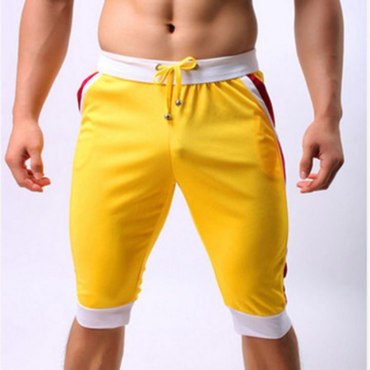 idopy-ฤดูร้อนชายกางเกงขาสั้นชายหาดยี่ห้อกางเกง-breathable-กระเป๋าสตางค์เซ็กซี่สามไตรมาสกีฬาสำหรับชาย