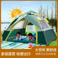 [COD] 1 piece tent outdoor portable equipment full set of automatic foldable thickened rainproof field