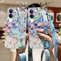 เคสVivo V29 5G 2023ใหม่ลายดอกไม้3D ออกแบบภาพวาดสีน้ำมันพร้อมสายรัดข้อมือสายพาดลำตัวกันกระแทกยางนิ่มเคสโทรศัพท์ Vivo V29 5G เคสสำหรับเด็กผู้หญิง