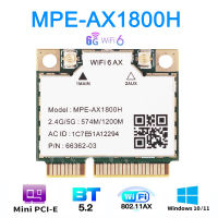 Wi-Fi 6 MT792 Dual Band WiFi 6 Bluetooth 5.2การ์ด1800Mbps สำหรับ Mini Pcie Adapter อะแดปเตอร์ไร้สาย2.4G/5Ghz สำหรับแล็ปท็อป /Pc