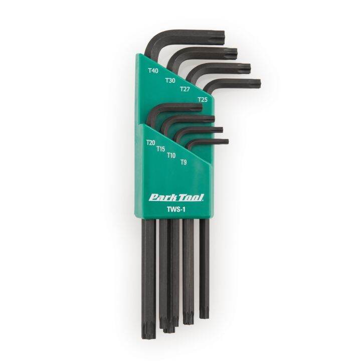 park-tool-tws-1-ชุดประแจดาว-t9-t10-t15-t20-t25-t27-t30-และ-t40-เครื่องมือซ่อมจักรยาน-แอลหัวดาว-6-แฉก-แฉกดาว-ประแจแอล-torx-compatible-wrench-set-จำนวน-1-เซ็ต-จาก-usa