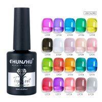 【CW】 CHUSHU Translucent Color Top Coat Gel 2IN1 Varnish No