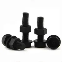 M3 M4 M5 M6 Black Nylon Hexagon Screw Nut Set Nylon Hexagon Combination Bolts