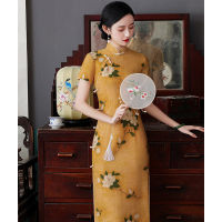 รุ่นปรับปรุงของ Cheongsam,สาธารณรัฐเซี่ยงไฮ้เก่าของจีน,เด็กสาว,สไตล์ฝรั่งเศสโบราณ,อารมณ์ย้อนยุค,ชุดยาว