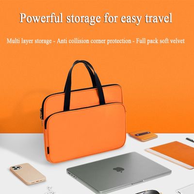 กระเป๋าแล็ปท็อปซองแล็ปท็อปกันน้ำ13.3 14 15 15.6นิ้วสำหรับ Macbook M1 Air Pro HP Xiami Lenovo ฝาเคสคอมพิวเตอร์ Zongsheng