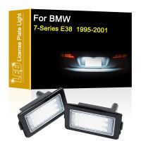 โคมไฟแผ่นตัวเลข LED สำหรับ BMW 7-ชุด E38 725 728i 730i 730d 735i 740i 740d 750i ประกอบไฟป้ายทะเบียนรถสีขาว1995-2001