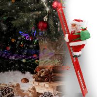 （HOT） Animation Climbing Claus Music Ladder Decoration Electric Elderly