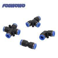 8mm Slip Lock Quick Tee Straight Elbow Cross Connector Irrigation Misting Nozzles Pneumatic Pipe Fittings 2pcs