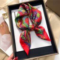 【CC】❉✹  Fashion Print Scarf for Neckercheif Silk Headscarf Hair Bands Band Wrist Wrap Shawls 2023