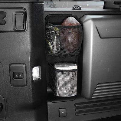 for Land Rover Defender 110 2020 Car Styling Fabric Black Trunk Side Storage Mesh Bag Storage Bag Car Accessories